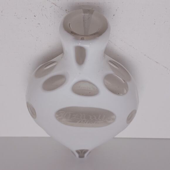 Vintage H. Wüllen 1866 Cut to Clear Glass Perfume Bottle Bohemian Art Glass Rare - Picture 9 of 13